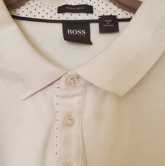 Boss Hugo Boss Prout 06 Regular Fit White Polo. - Picture 3 of 16